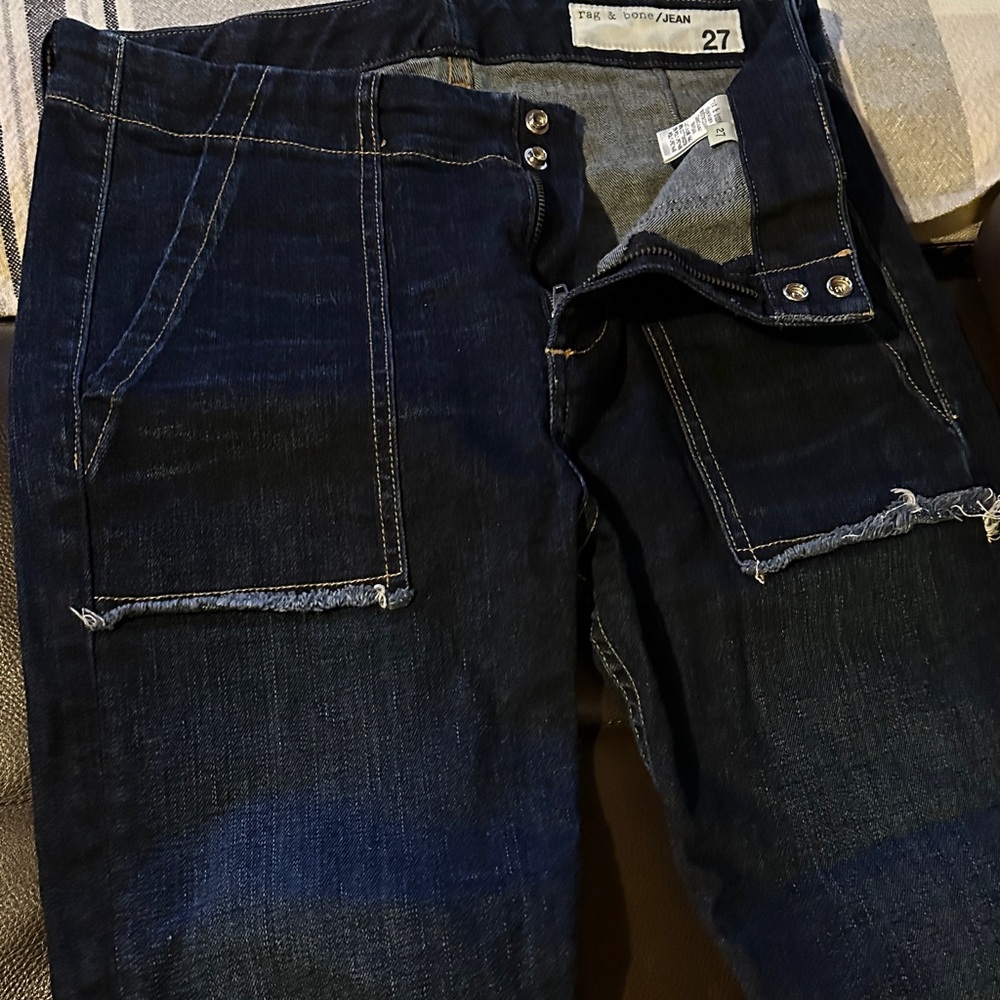 rag & bone Deep Indigo Skinny Jeans